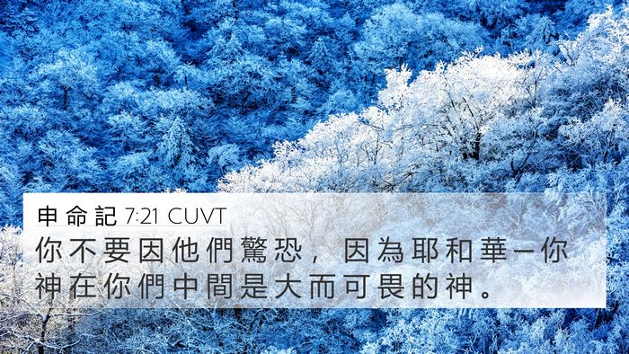 申 命 記 7:21 CUVT Bible Verse Image
