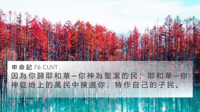 申 命 記 7:6 CUVT Bible Verse Image