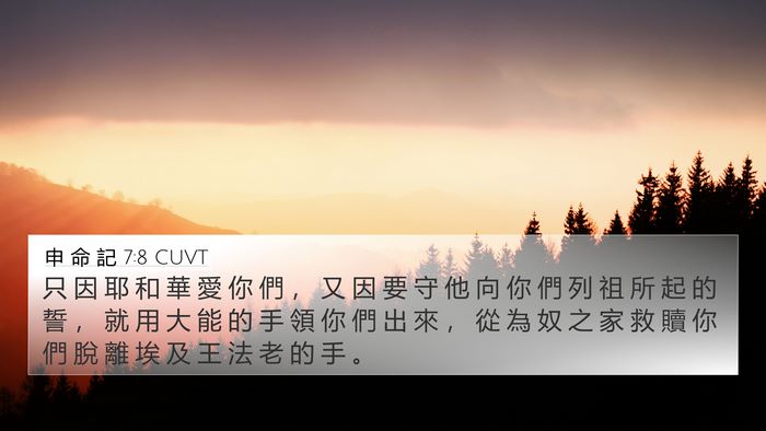 申 命 記 7:8 CUVT Bible Verse Image