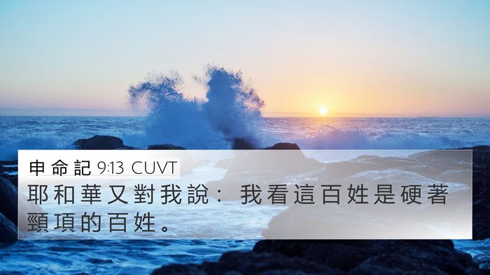 申 命 記 9:13 CUVT Bible Verse Image