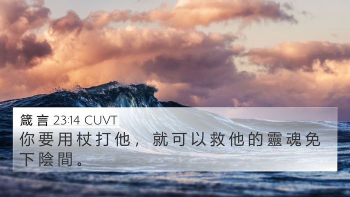 箴 言 23:14 CUVT Bible Verse Image
