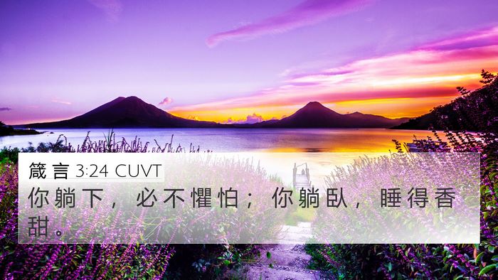 箴 言 3:24 CUVT Bible Verse Image