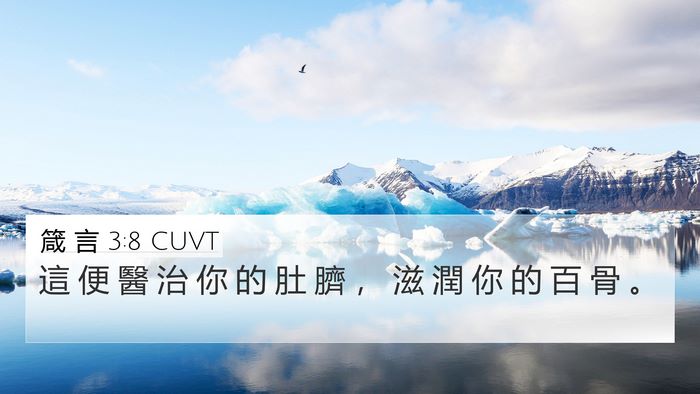 箴 言 3:8 CUVT Bible Verse Image