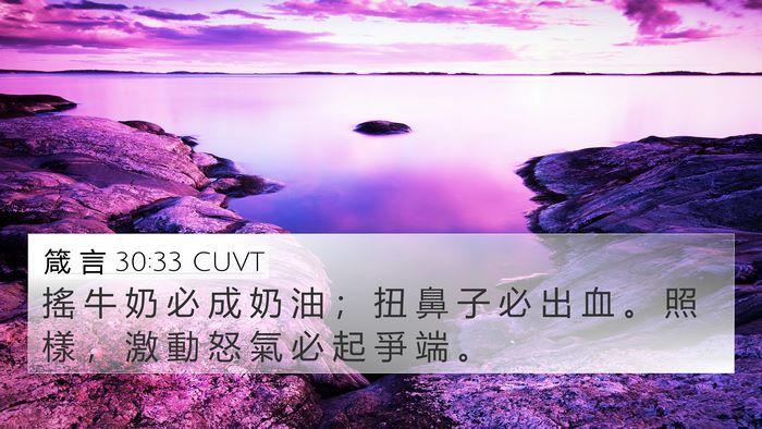 箴 言 30:33 CUVT Bible Verse Image