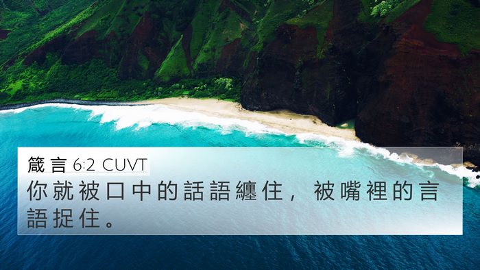箴 言 6:2 CUVT Bible Verse Image