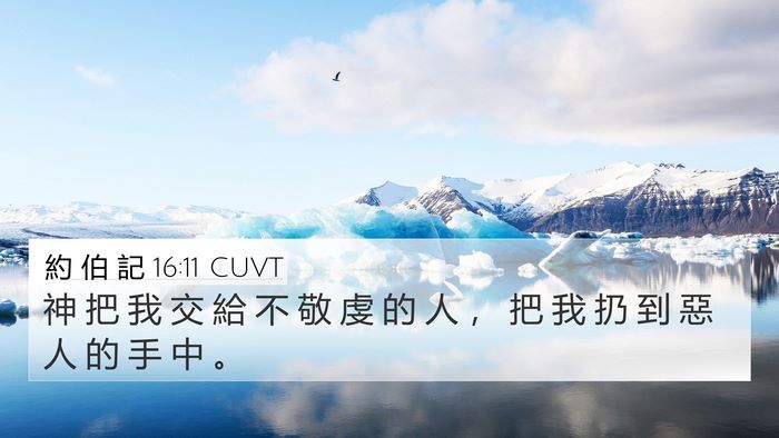 約 伯 記 16:11 CUVT Bible Verse Image