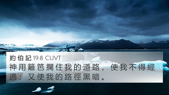 約 伯 記 19:8 CUVT Bible Verse Image