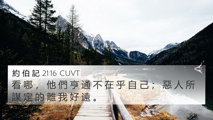 約 伯 記 21:16 CUVT Bible Verse Image
