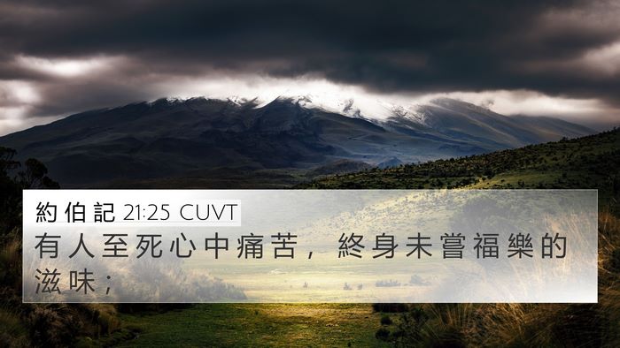 約 伯 記 21:25 CUVT Bible Verse Image
