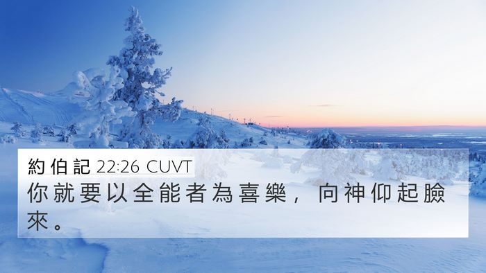 約 伯 記 22:26 CUVT Bible Verse Image
