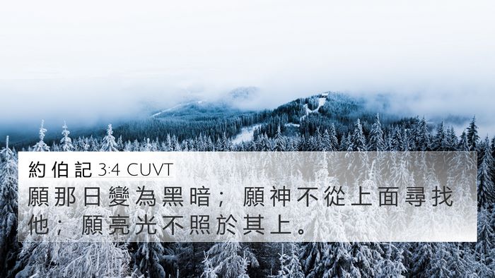 約 伯 記 3:4 CUVT Bible Verse Image