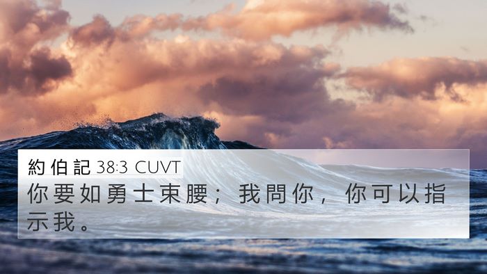約 伯 記 38:3 CUVT Bible Verse Image
