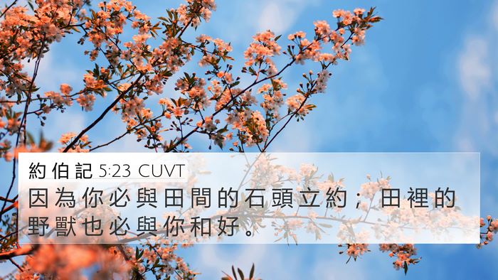 約 伯 記 5:23 CUVT Bible Verse Image