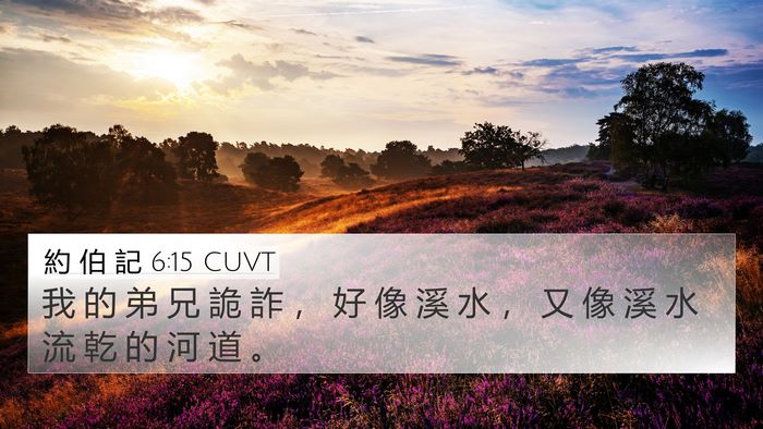約 伯 記 6:15 CUVT Bible Verse Image