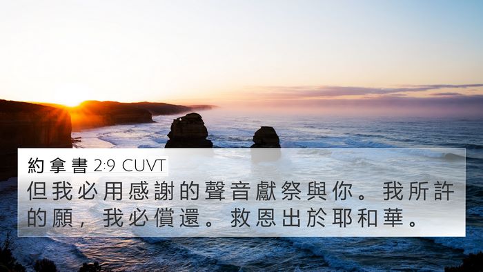 約 拿 書 2:9 CUVT Bible Verse Image