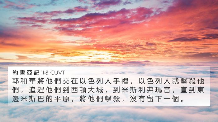約 書 亞 記 11:8 CUVT Bible Verse Image