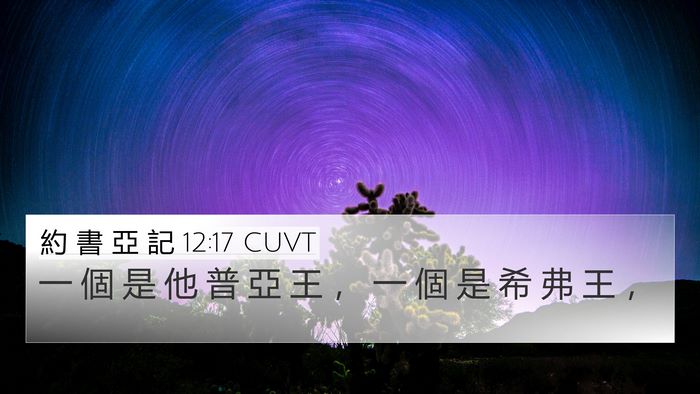 約 書 亞 記 12:17 CUVT Bible Verse Image
