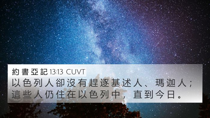 約 書 亞 記 13:13 CUVT Bible Verse Image