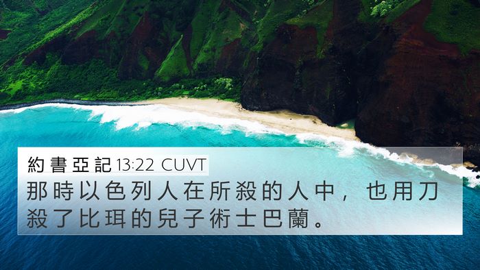 約 書 亞 記 13:22 CUVT Bible Verse Image