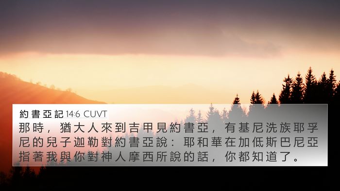 約 書 亞 記 14:6 CUVT Bible Verse Image
