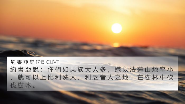 約 書 亞 記 17:15 CUVT Bible Verse Image
