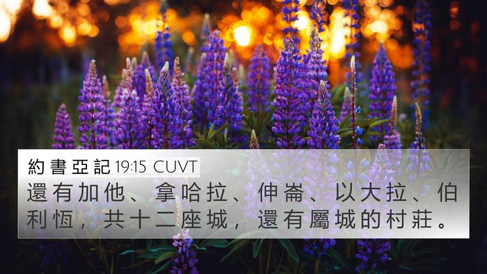 約 書 亞 記 19:15 CUVT Bible Verse Image