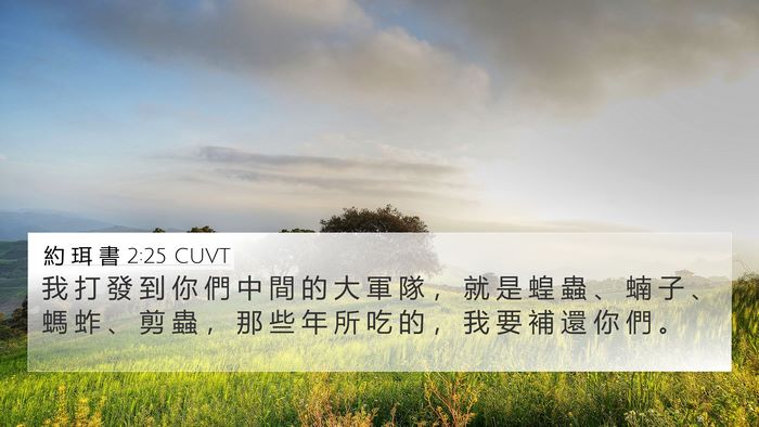約 珥 書 2:25 CUVT Bible Verse Image