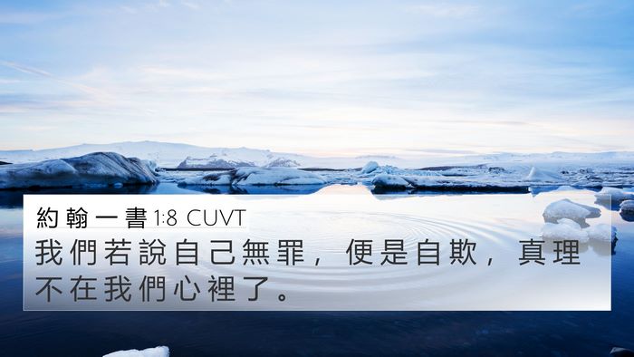 約 翰 一 書 1:8 CUVT Bible Verse Image