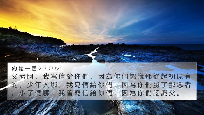 約 翰 一 書 2:13 CUVT Bible Verse Image