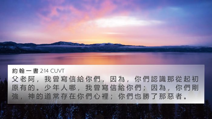 約 翰 一 書 2:14 CUVT Bible Verse Image