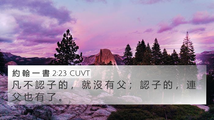 約 翰 一 書 2:23 CUVT Bible Verse Image