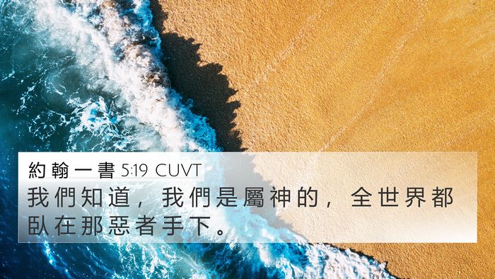 約 翰 一 書 5:19 CUVT Bible Verse Image