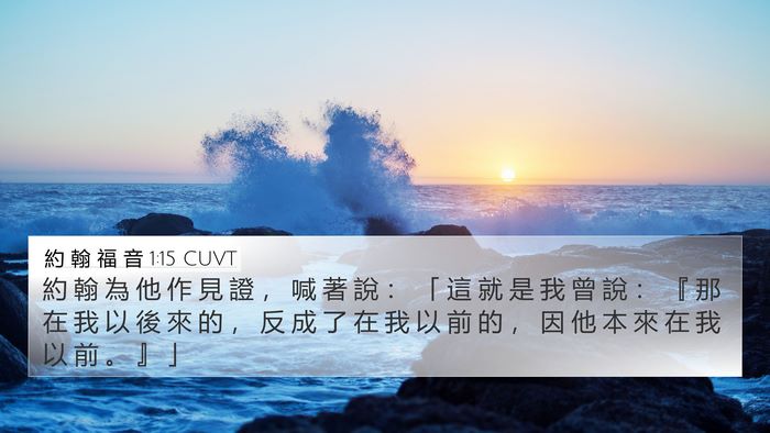 約 翰 福 音 1:15 CUVT Bible Verse Image