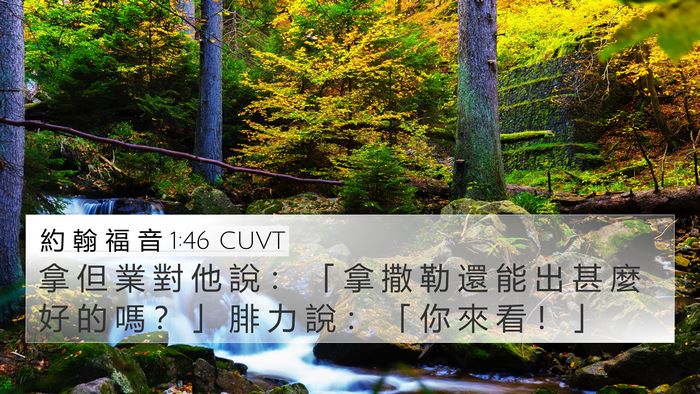 約 翰 福 音 1:46 CUVT Bible Verse Image