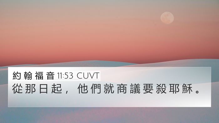 約 翰 福 音 11:53 CUVT Bible Verse Image