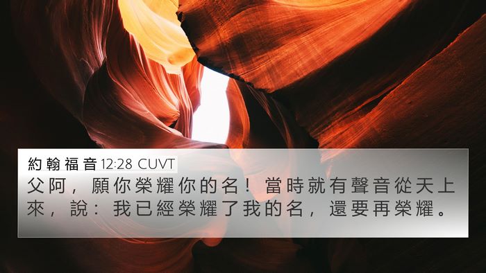 約 翰 福 音 12:28 CUVT Bible Verse Image