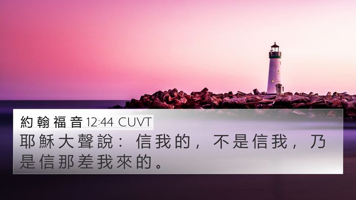 約 翰 福 音 12:44 CUVT Bible Verse Image
