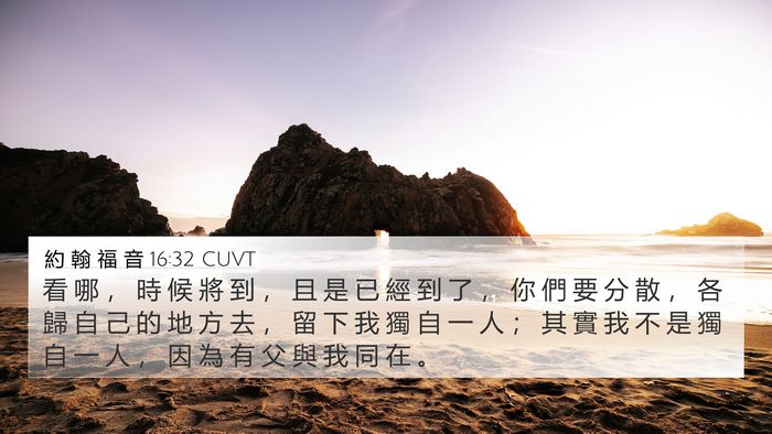 約 翰 福 音 16:32 CUVT Bible Verse Image