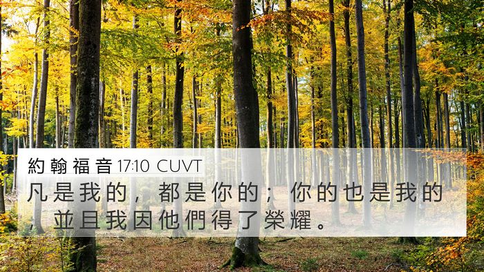 約 翰 福 音 17:10 CUVT Bible Verse Image