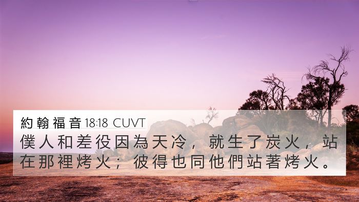 約 翰 福 音 18:18 CUVT Bible Verse Image
