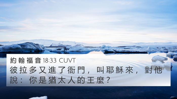 約 翰 福 音 18:33 CUVT Bible Verse Image