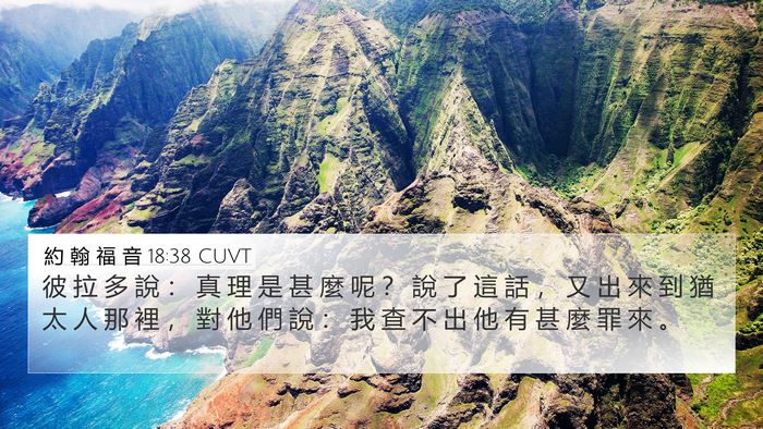 約 翰 福 音 18:38 CUVT Bible Verse Image