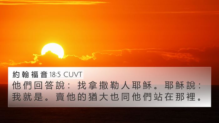 約 翰 福 音 18:5 CUVT Bible Verse Image