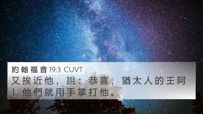 約 翰 福 音 19:3 CUVT 4K Wallpaper - 又 挨 近 他 ， 說 ： 恭 喜 ， 猶 太 - 4K Wallpaper Bible Verse