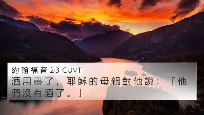 約 翰 福 音 2:3 CUVT Bible Verse Image