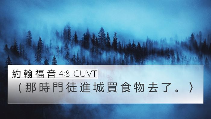 約 翰 福 音 4:8 CUVT Bible Verse Image