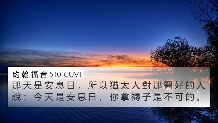 約 翰 福 音 5:10 CUVT 4K Wallpaper - 那 天 是 安 息 日 ， 所 以 猶 太 人 - 4K Wallpaper Bible Verse