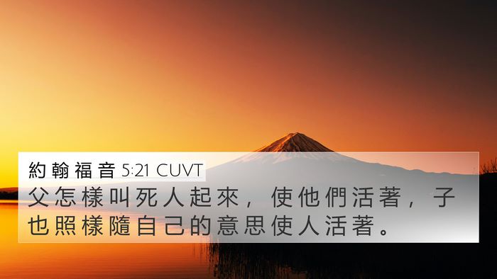 約 翰 福 音 5:21 CUVT Bible Verse Image