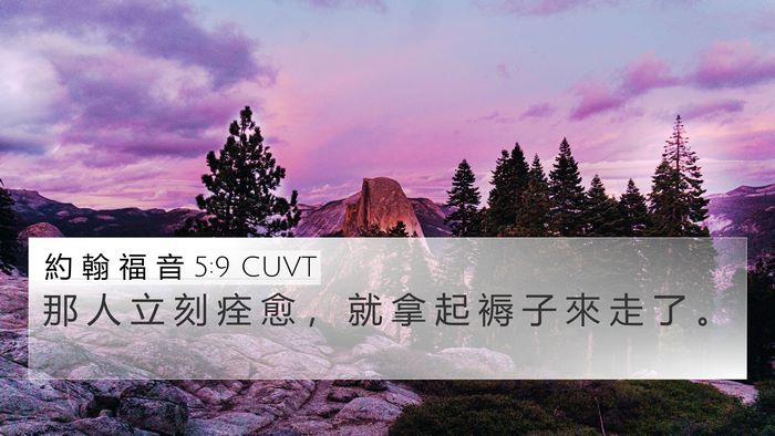 約 翰 福 音 5:9 CUVT Bible Verse Image