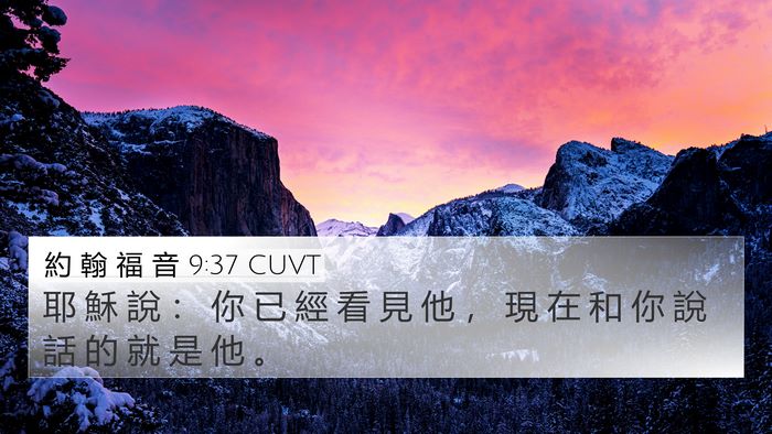 約 翰 福 音 9:37 CUVT Bible Verse Image